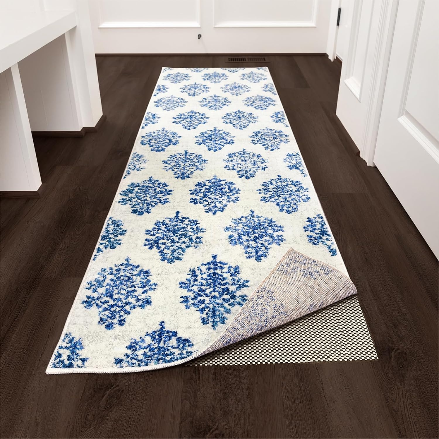 image:imageVeken 6 Ft Round Rug Pad Gripper for Hardwood Floors Non Slip Circle Rug Pads for Area Rugs Thick Rug Grippers for Tile Floors Under Carpet Anti Skid Mat Keep Your Rugs Safe and in Place26 x 9 Rectangular