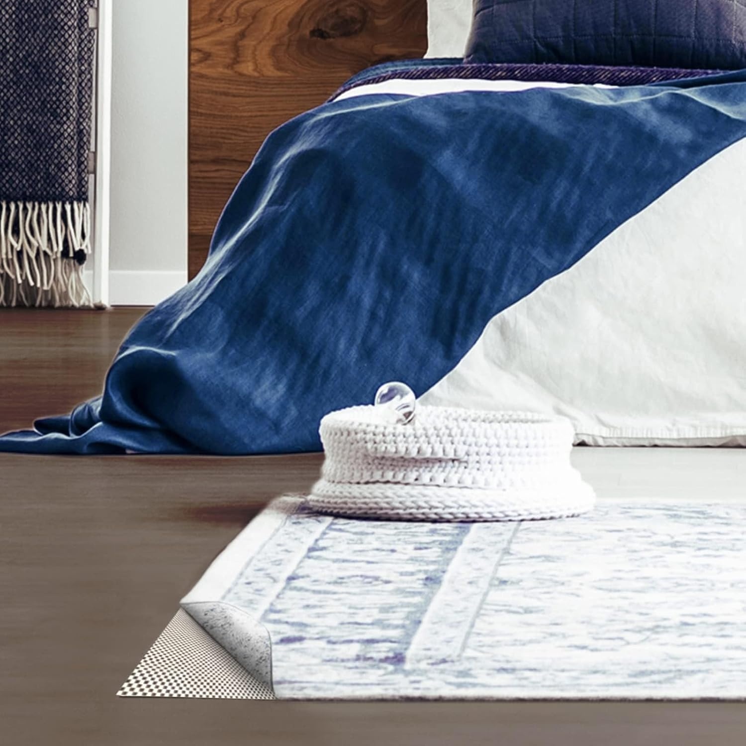 image:imageVeken 6 Ft Round Rug Pad Gripper for Hardwood Floors Non Slip Circle Rug Pads for Area Rugs Thick Rug Grippers for Tile Floors Under Carpet Anti Skid Mat Keep Your Rugs Safe and in Place4 x 6 Rectangular