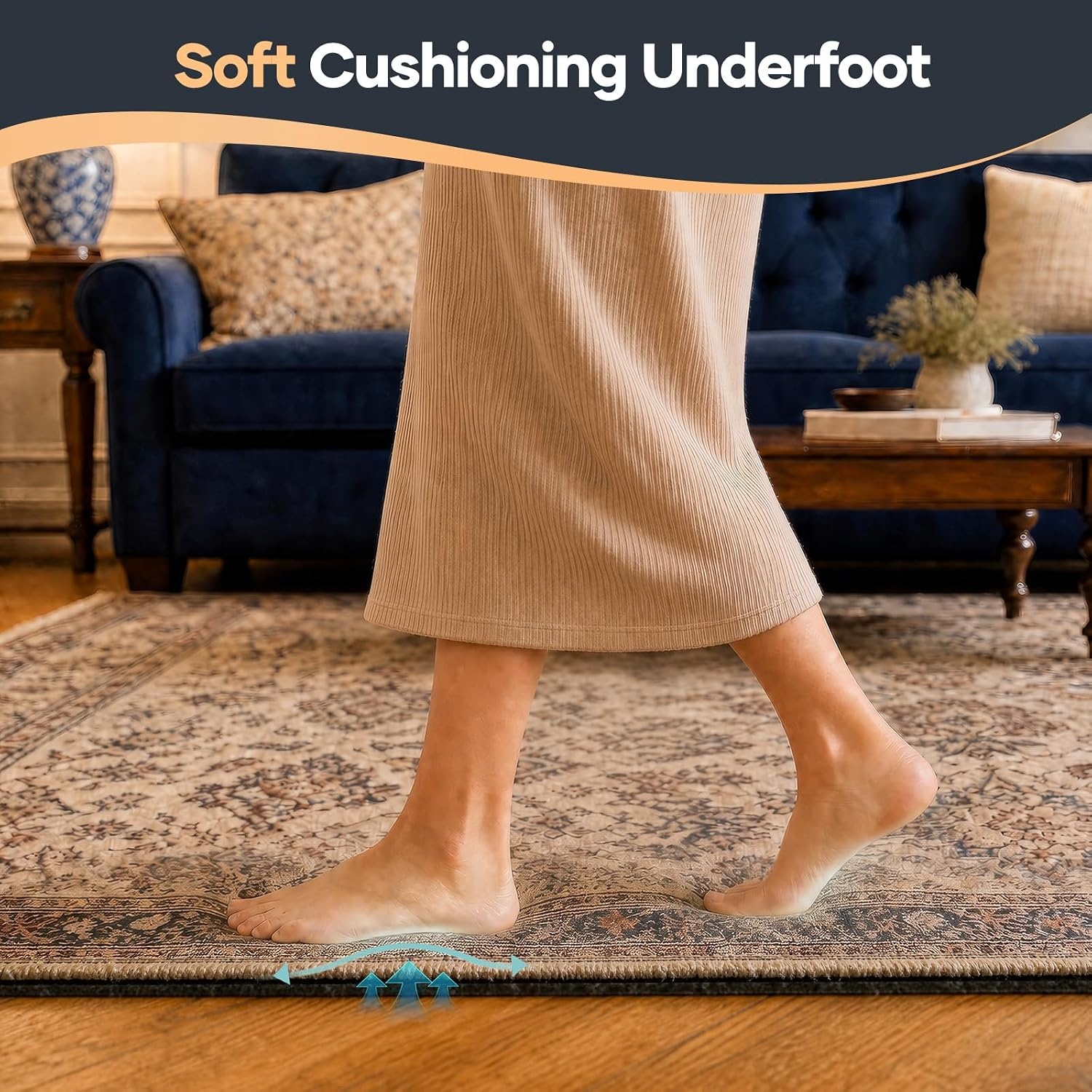 image:imageVeken Felt Cushioned Rug Pad 9 x 12 Ft 12 Inch Thick Dense NeedlePunched Carpet Underlay for Area Rugs Protector Mat for All Hard Floors Including Hardwoods with Over 99 Piece Pile fibersGrey