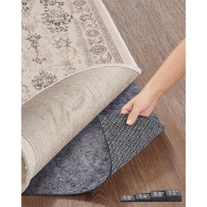 Veken Non Slip Cushioned Rug Pad Gripper, Felt and Silicone Backing, 9 x 12 Ft, 1/4 inch Thick Carpet Liner Protector Mat for Area Rugs and Hardwood Floors, with Over 99 Pcs Anti-Slip Strips Pattern(2′ x 3′ (Rectangular))