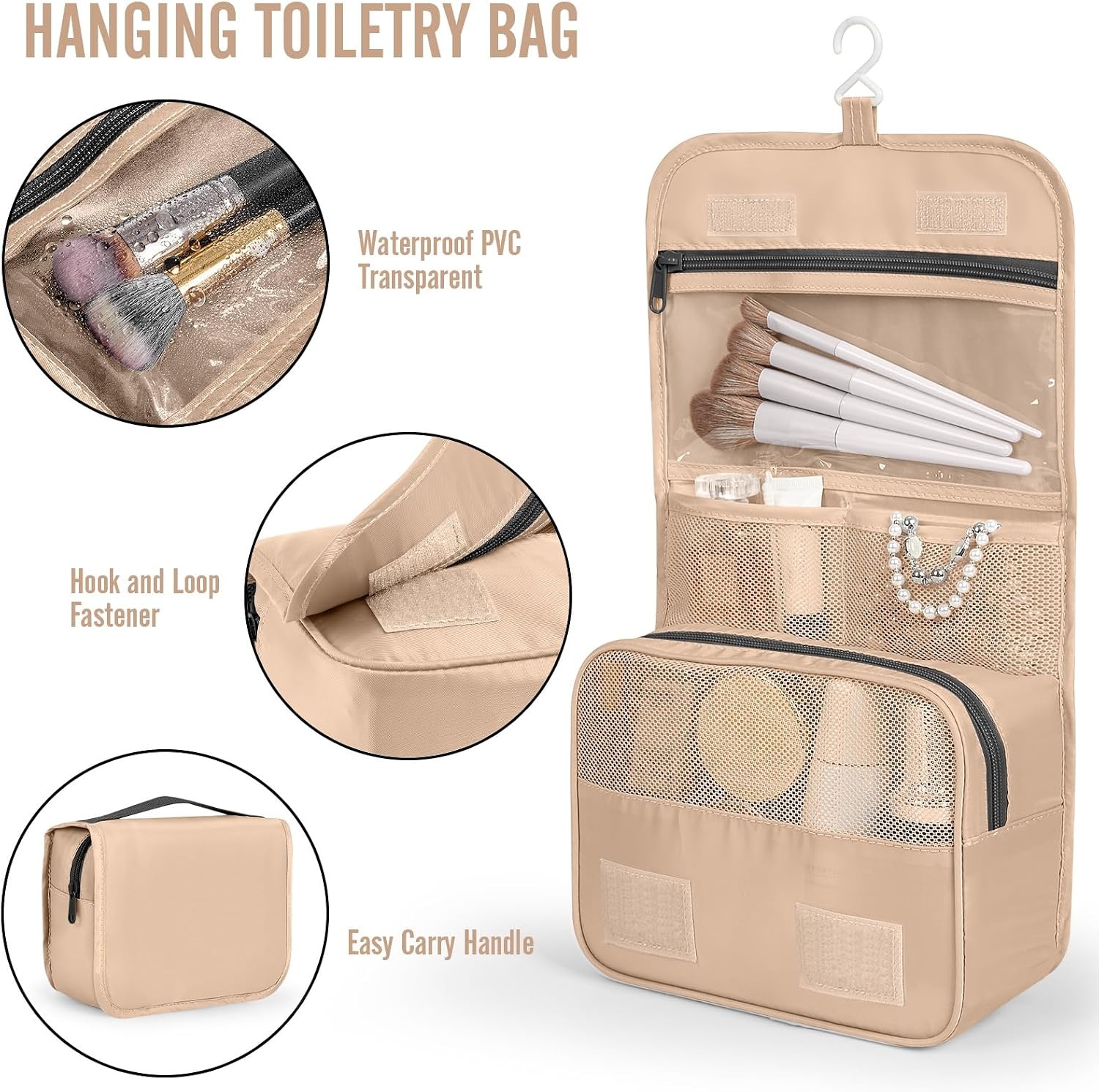 image:imageVeken 10 Set Packing Cubes for Travel Essentials Suitcase Organizer Bags in 4 Sizes CarryOn Luggage Accessories with Laundry Bag Airplane Must Have with 99Count Mesh Holes16 Gold