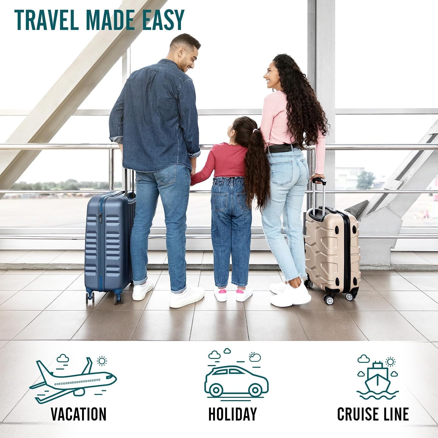 image:imageVeken 10 Set Packing Cubes for Travel Essentials Suitcase Organizer Bags in 4 Sizes CarryOn Luggage Accessories with Laundry Bag Airplane Must Have with 99Count Mesh Holes03 Deep Teal