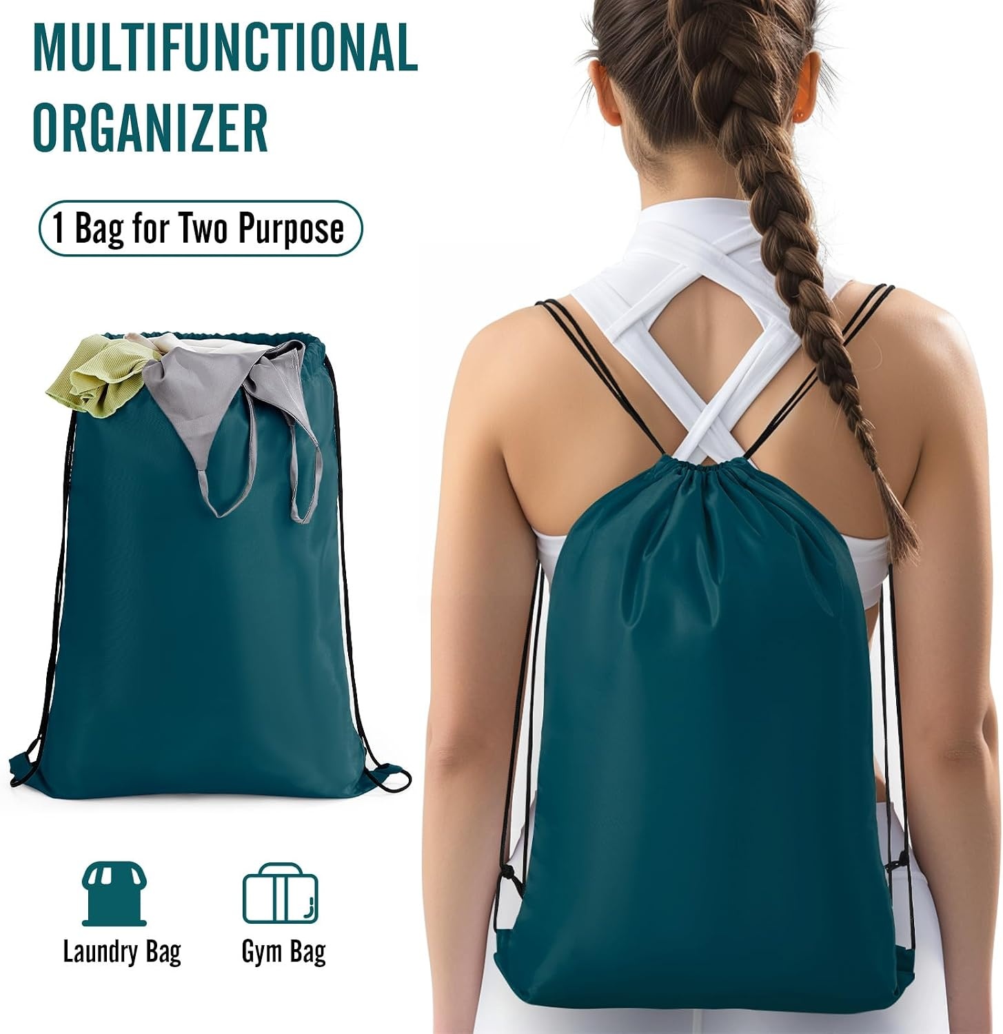 image:imageVeken 10 Set Packing Cubes for Travel Essentials Suitcase Organizer Bags in 4 Sizes CarryOn Luggage Accessories with Laundry Bag Airplane Must Have with 99Count Mesh Holes03 Deep Teal