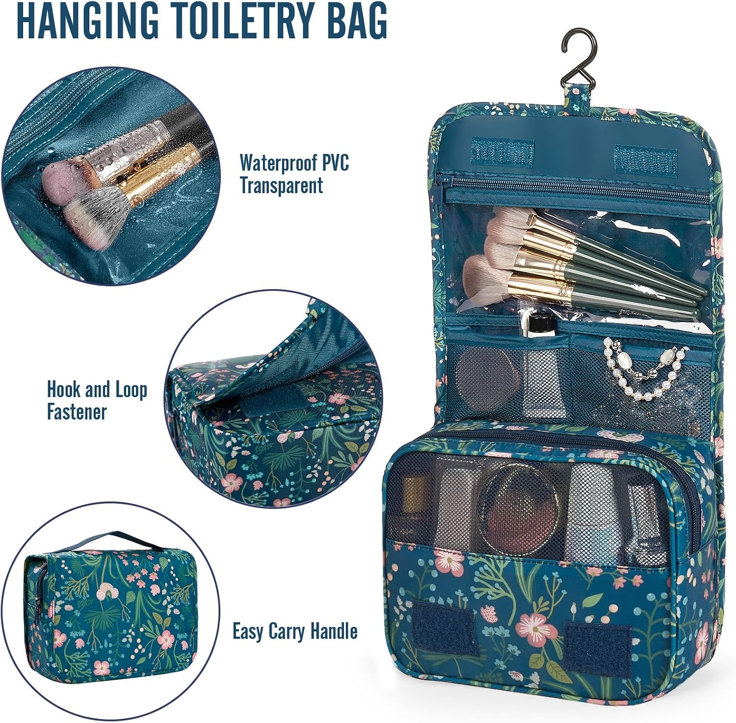 image:imageVeken 4 Set6 Set 8 Set 9 Set 10 Set 11 Set Packing Cubes for Travel Essentials 10 Set 02 Cream08 Navy Flower