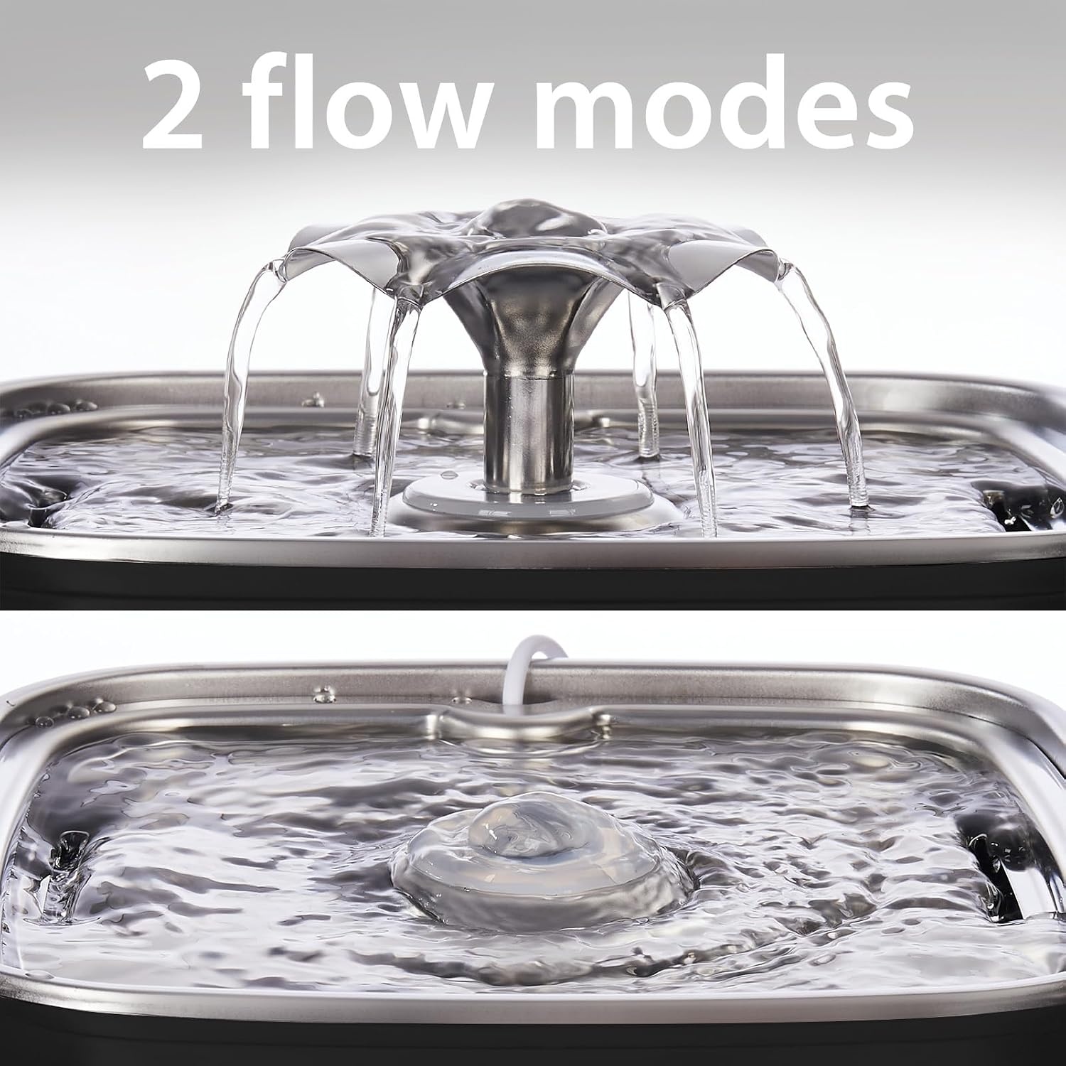image:imageVeken Innovation Award Winner Stainless Steel Cat Water Fountain 108ozSpace Black