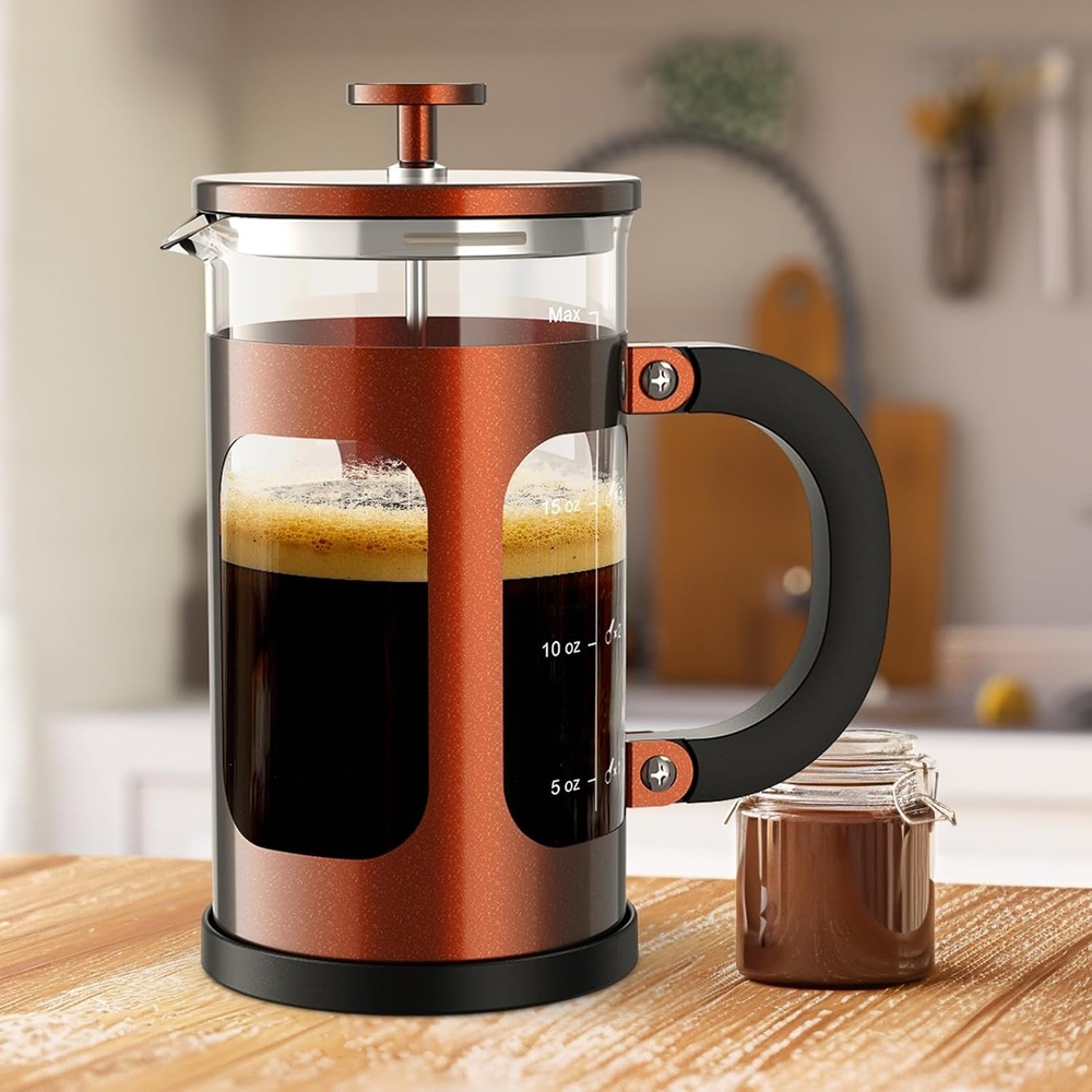 image:imageVeken French Press Coffee Maker No Plastic Touching Cafe34oz 1 L CafeteraCopper