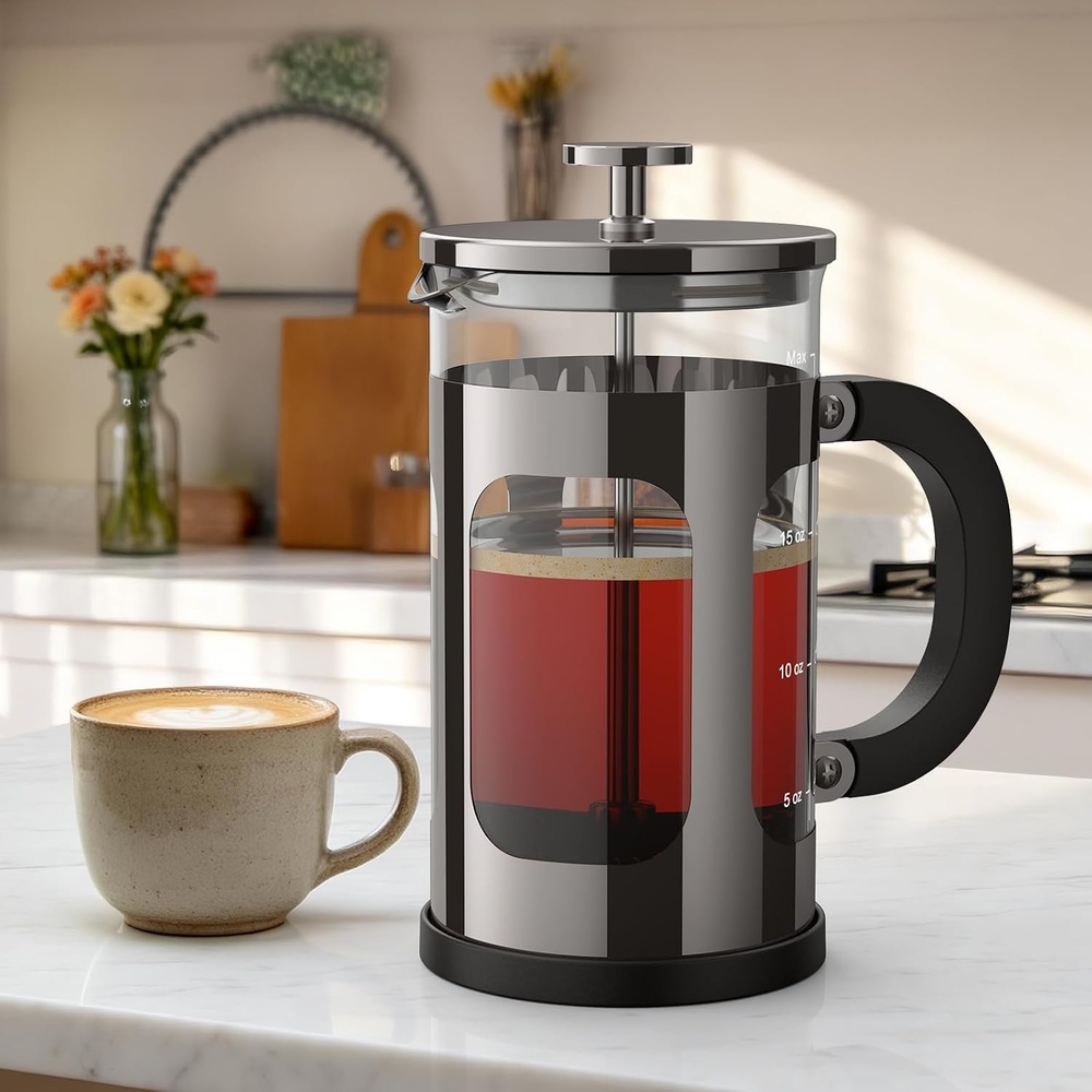 image:imageVeken French Press Coffee Maker No Plastic Touching Cafe34oz 1 L CafeteraDark Pewter