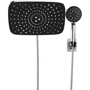 Veken 11.8“ Rain Shower Head with Handheld,Dual High Pressure Shower Heads(Chrome Silver)