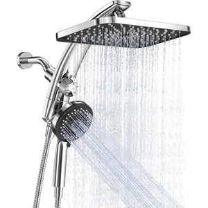 Veken 12″ Rain Shower Head with Handheld,High Pressure Power Wash,Magnetic(Chrome)