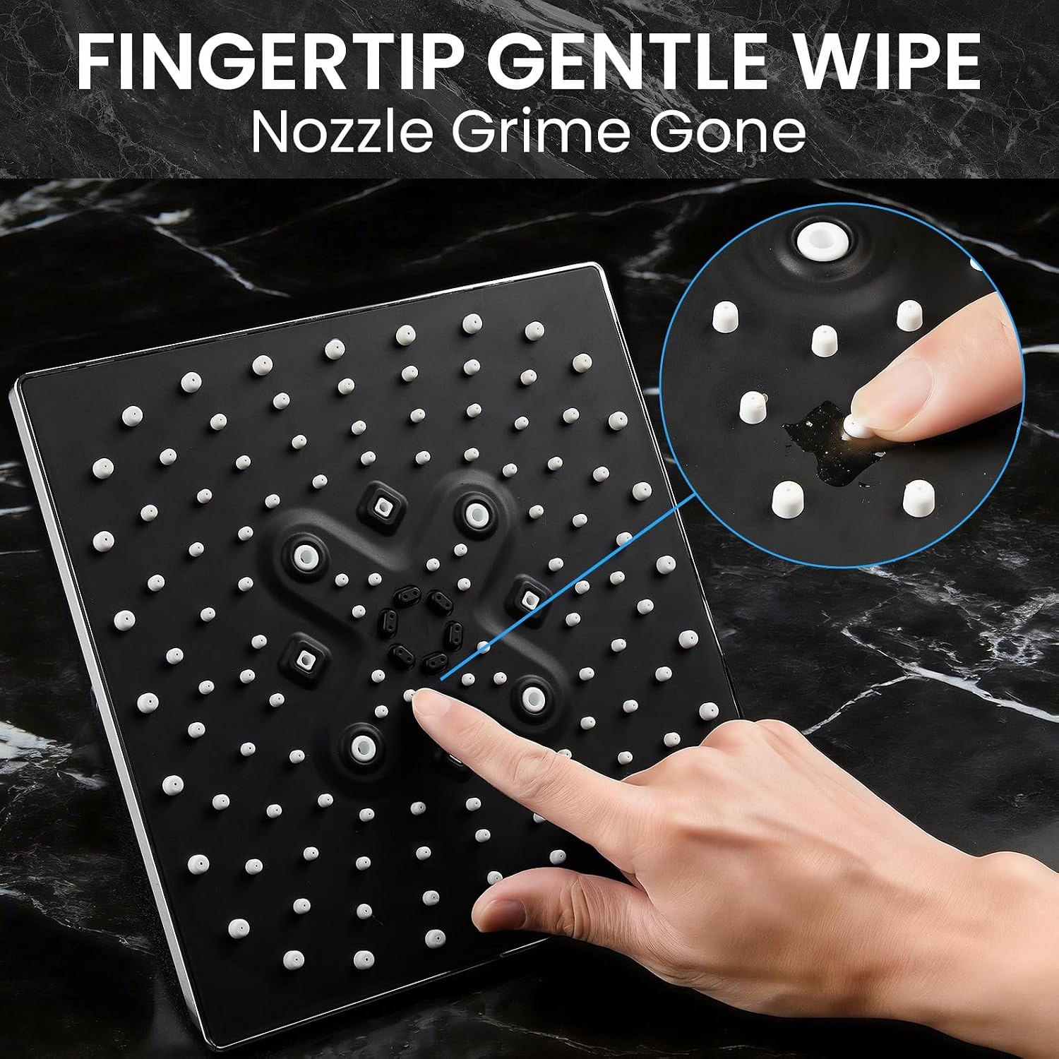 image:imageVeken MultiFunction Shower Head with Handheld High Pressure StarlightChrome