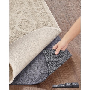Veken Non Slip Cushioned Rug Pad Gripper, Felt and Silicone Backing, 10 x 14 Ft, 1/4 inch Thick Carpet Liner Protector Mat for Area Rugs and Hardwood Floors, with Over 99 Pcs Anti-Slip Strips Pattern(2′ x 3′ (Rectangular))